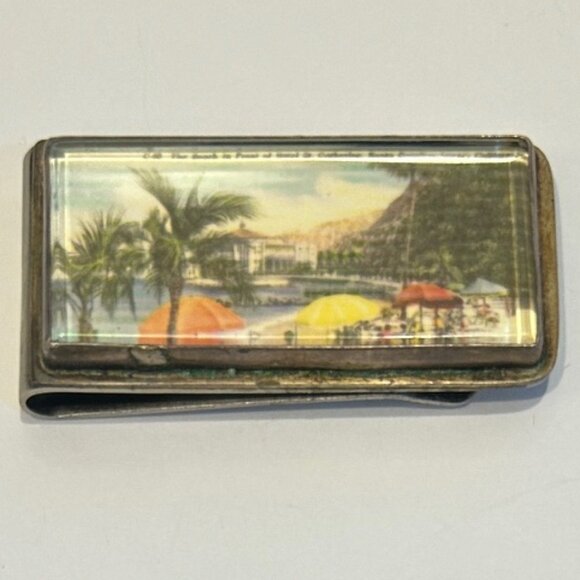 Catalina Island Mini Money Clip Small VINTAGE - Picture 1 of 9